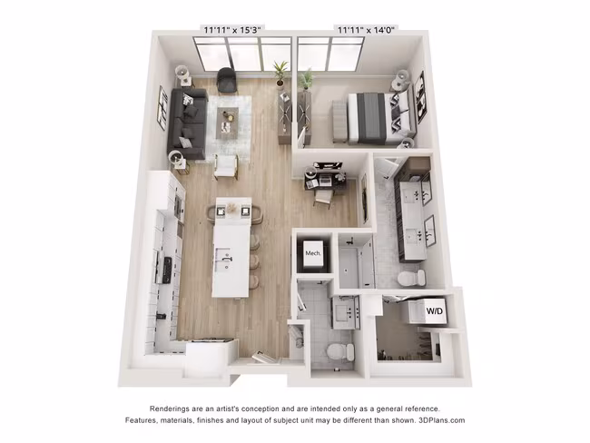 Unit 1207 0907 floor plan